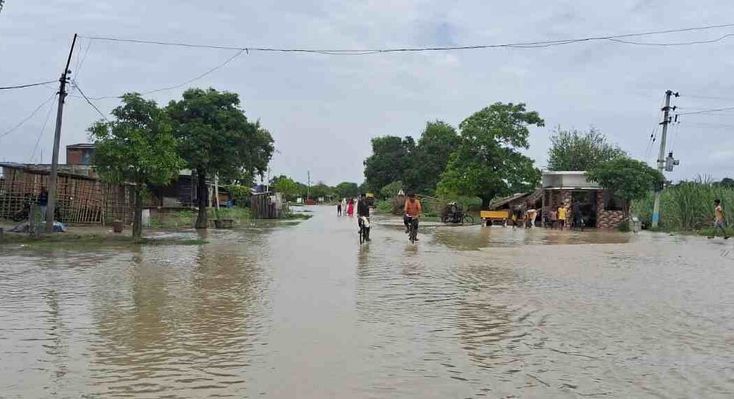 Sharda River flood