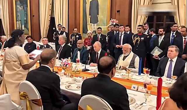 राष्ट्रपति भवन EU रात्रि भोज