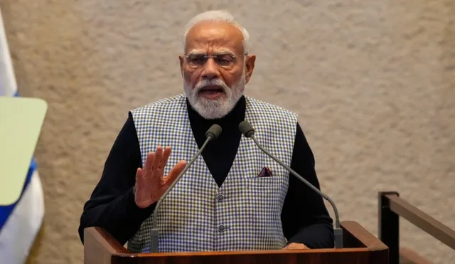 इजरायल संसद में पीएम मोदी का संबोधन