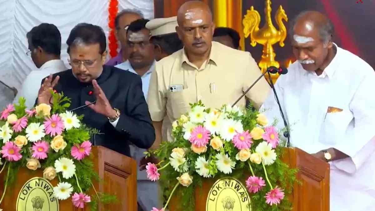 एन. रंगासामी ने चौथी बार संभाली पुडुचेरी की कमान, बोले- ‘सिंगापुर जैसा होगा विकास’