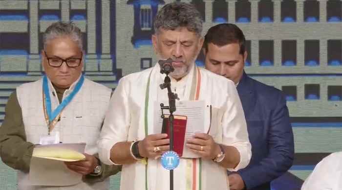 डीके शिवकुमार बने कर्नाटक के नए मुख्यमंत्री, शपथ ग्रहण समारोह में जुटे दिग्गज नेता