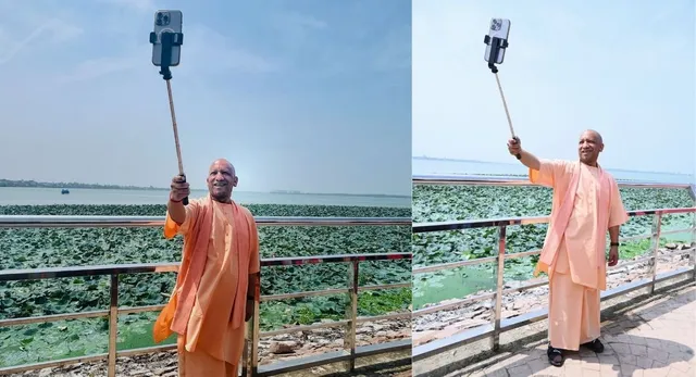 गोरखपुर में CM योगी ने ताल रिंग रोड पर किया पौधरोपण