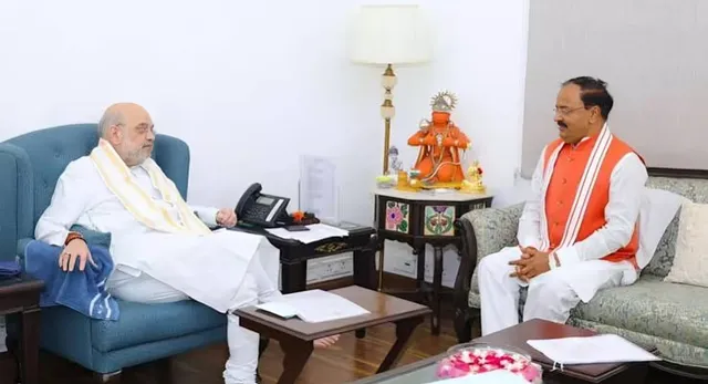अमित शाह से मिले केशव प्रसाद मौर्य, यूपी चुनाव की रणनीति पर मंथन