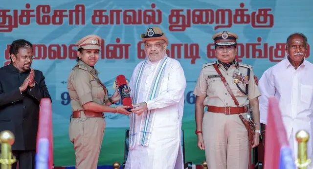 आंतरिक सुरक्षा के प्रहरी पुडुचेरी पुलिस को मिला प्रतिष्ठित राष्ट्रपति ध्वज