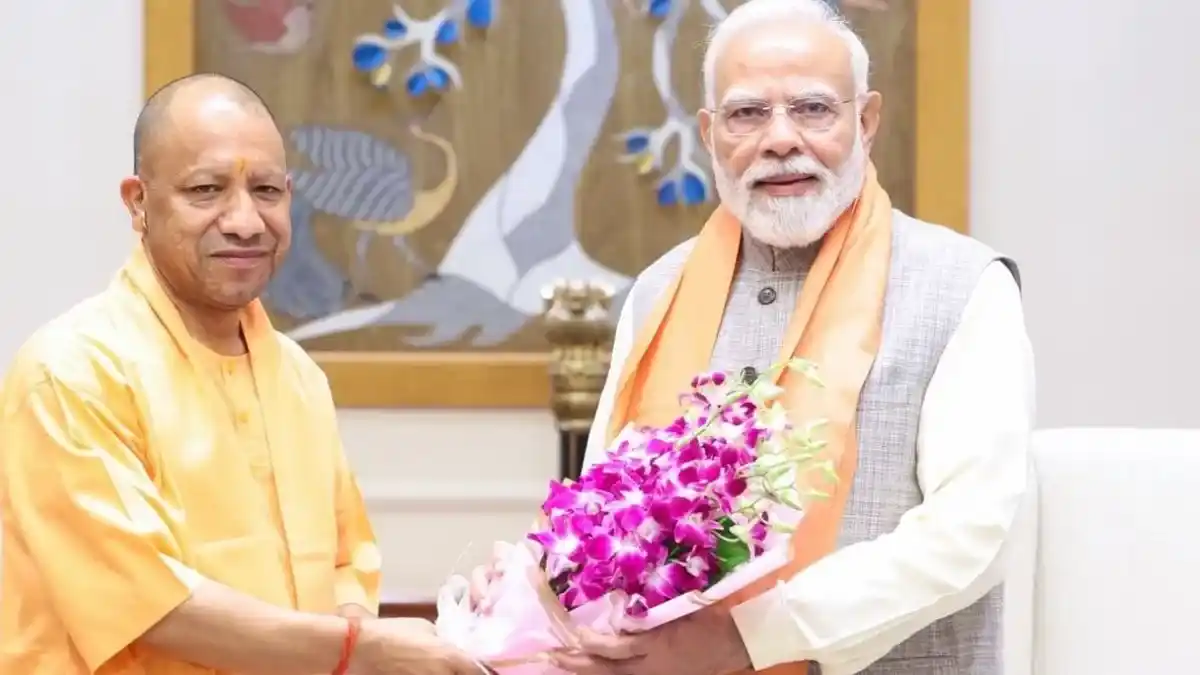 दिल्ली में PM मोदी और भाजपा अध्यक्ष नितिन नवीन से मिले CM योगी