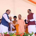 रक्षामंत्री राजनाथ सिंह और CM योगी ने 101 करोड़ की 12 परियोजनाओं का किया भूमिपूजन, प्रमुख बाजारों को मिले नए नाम