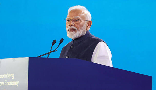 ब्लूमबर्ग न्यू इकोनॉमी फोरम में बोले पीएम मोदी