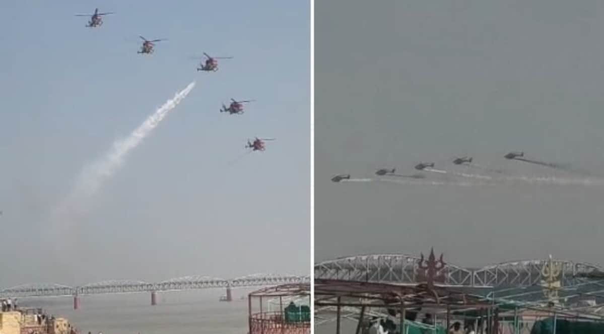 वाराणसी एयर शो, गंगा के ऊपर तेजस, राफेल और सुखोई की गर्जना