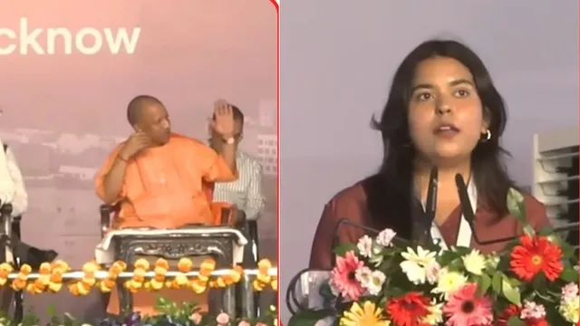 सीएम योगी आदित्यनाथ ने घबराई युवती का बढ़ाया हौसला